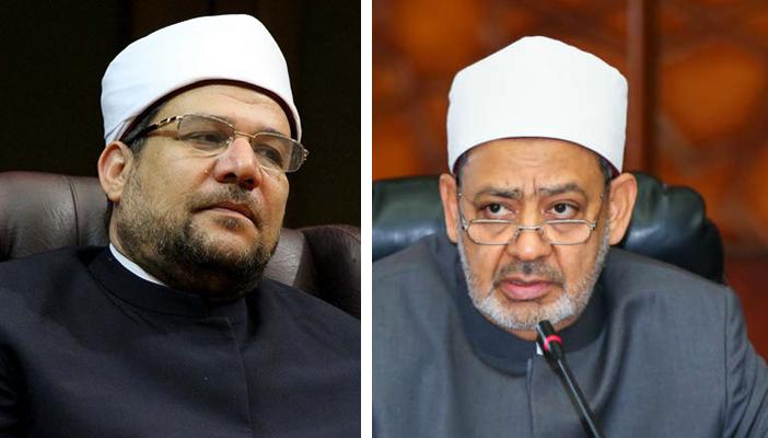 شيخ الأزهر يحرج وزير الأوقاف ويستبدله بخطيب آخر