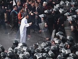 اعتداء أمن الإنقلاب على متظاهري بني سويف