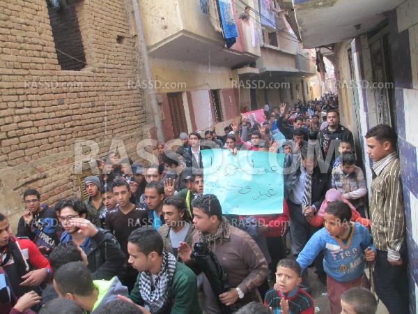 مسيرة لشباب ضد الإنقلاب بقرية غيته ببلبيس رفضًا للإنقلاب