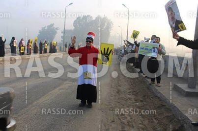 سلسلة بشرية لتحالف دعم الشرعية بالشرقية