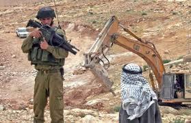 بالتزامن مع زيارة كيري ،، تجريف استيطاني بالخليل