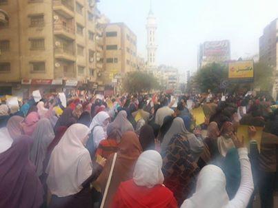 أمن الأنقلاب يعتدي على مظاهرة بجامعة المنصورة