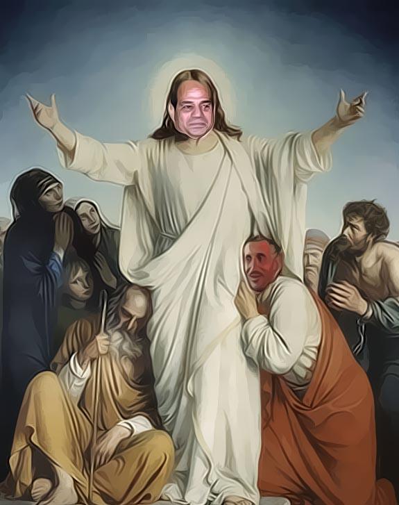 نشطاء للكنيسة:  ناقص تقولوا بسم الأب والإبن والسيسي