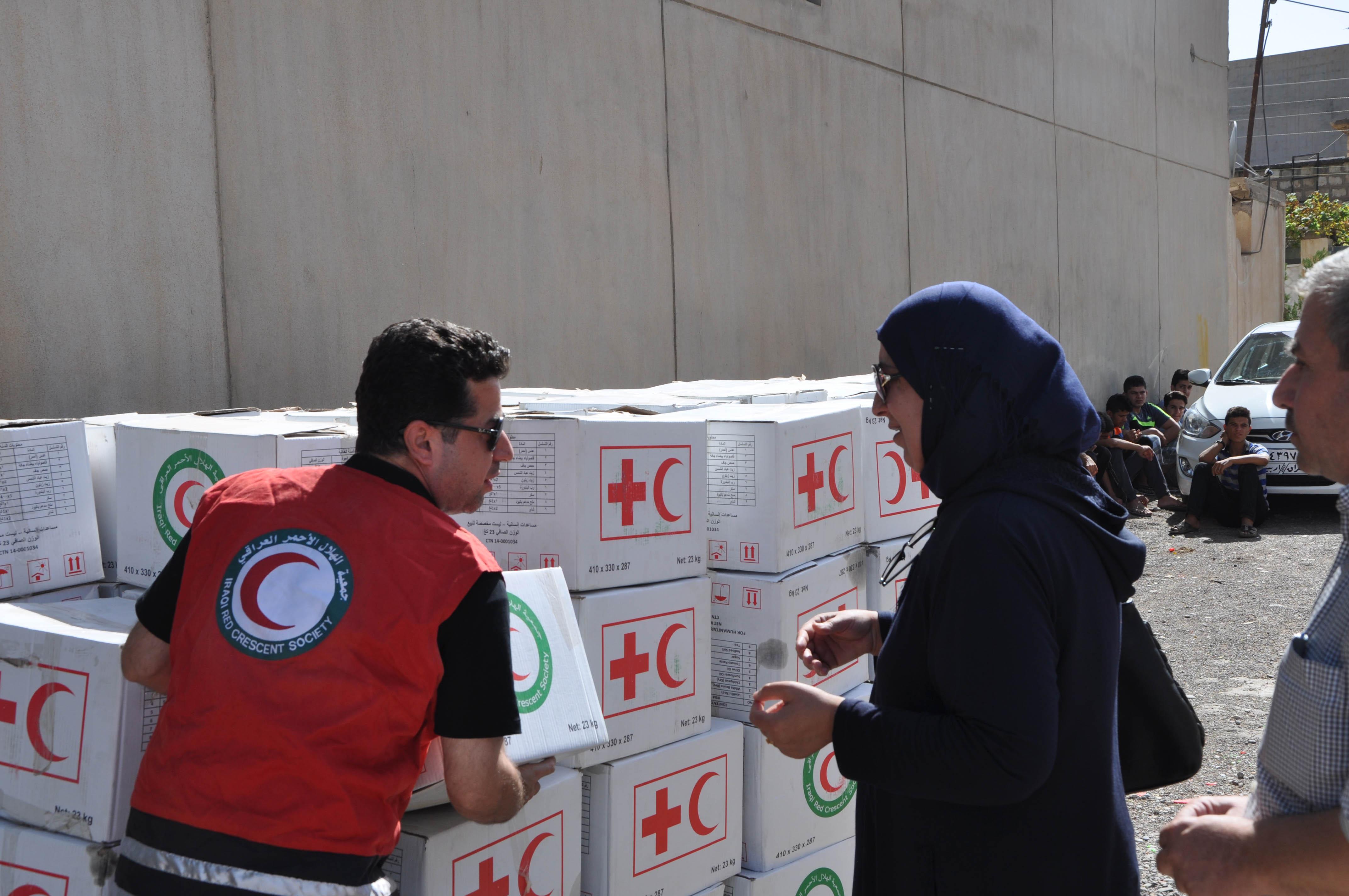 الصليب الأحمر بسوريا: الأحد دخول المساعدات إلى بلدة مضايا