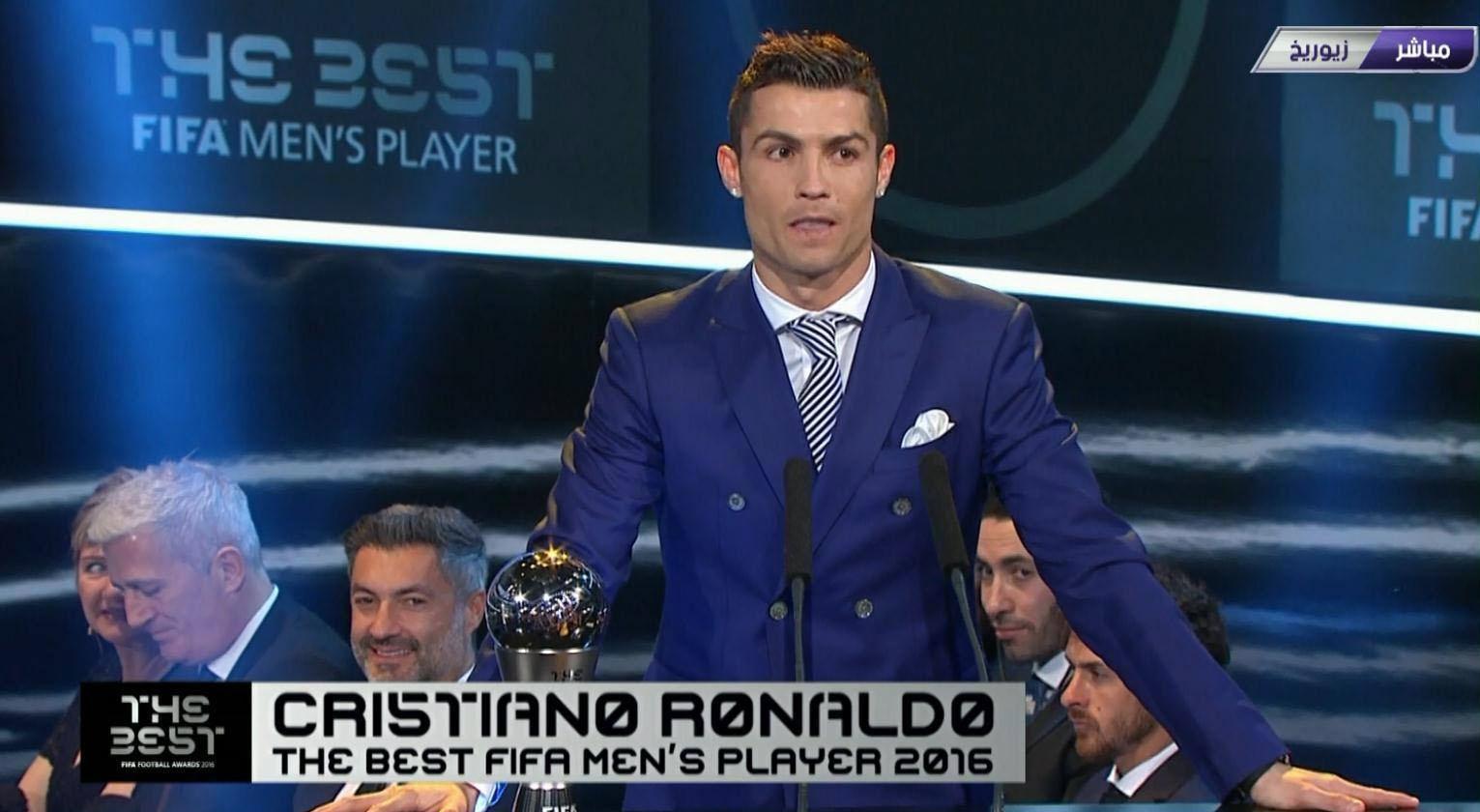 جوائز الفيفا لـ2016..رونالدو أفضل لاعب..صبري أفضل هدف..تعرف على البقية