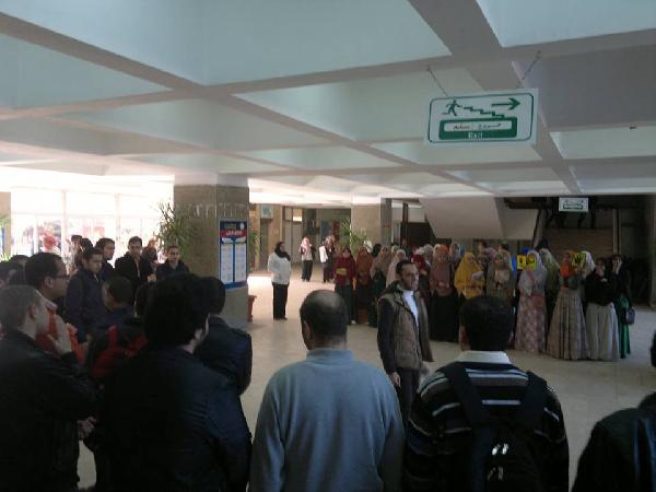 وقفة بطب شبين الكوم رفضًا لدستور العسكر