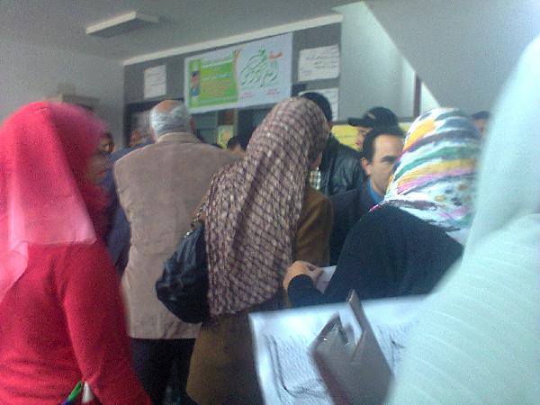 تظاهرة لطلاب جامعة دمنهور اعتراضًا على اعتقال زملائهم