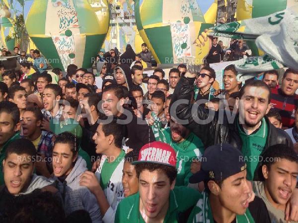 مظاهرات لاولتراس المصري لمطالبة أبو علي للترشح لرئاسة النادي