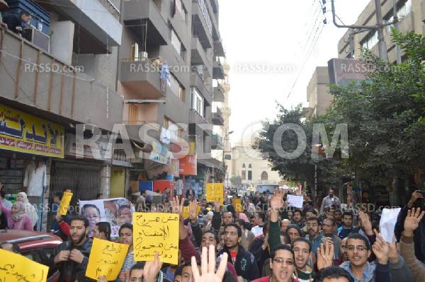 مسيرة بطنطا ضد الإستفتاء على الدستور