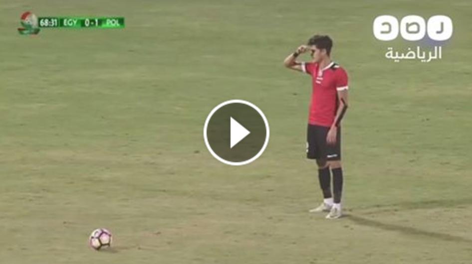 بالفيديو.. أحمد الشيخ ينقذ المنتخب من الخسارة أمام بولندا بهدف رائع