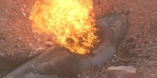 فيديو.. تفجير خط للغاز بسيناء بقذائف “آر بي جي”