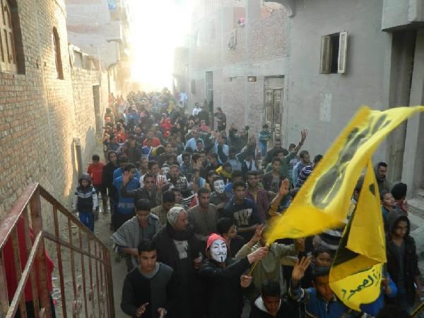 مسيرة رافضة للانقلاب بالفيوم في أسبوع التصعيد الثوري