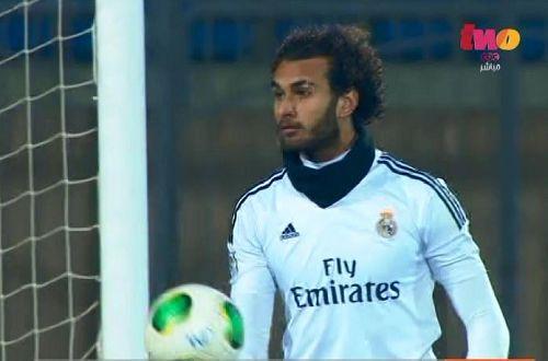 جريدة إسبانية تنشر صورة حارس دمياط بقميص الريال