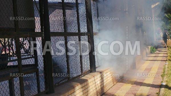 قوات أمن الانقلاب تعتدي على طلاب جامعة المنصورة