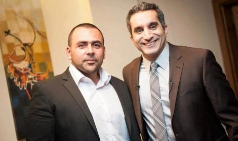 تسريبات السيسي تشعل الحرب بين الحسيني وباسم يوسف على تويتر