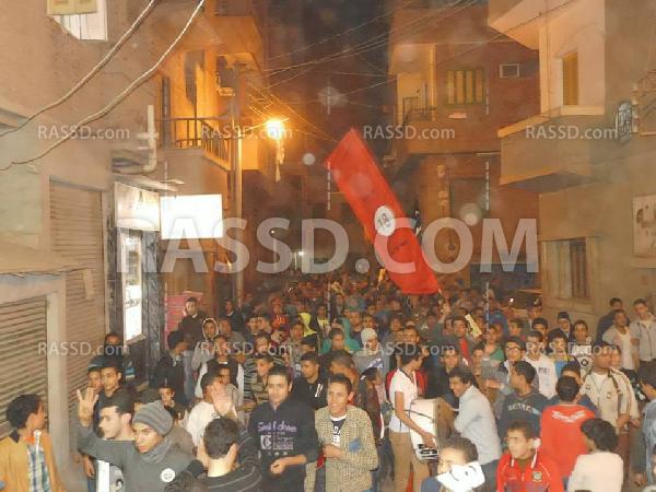 الحركات الشبابية تقود مسيرة البدرشين الرافضة للإنقلاب