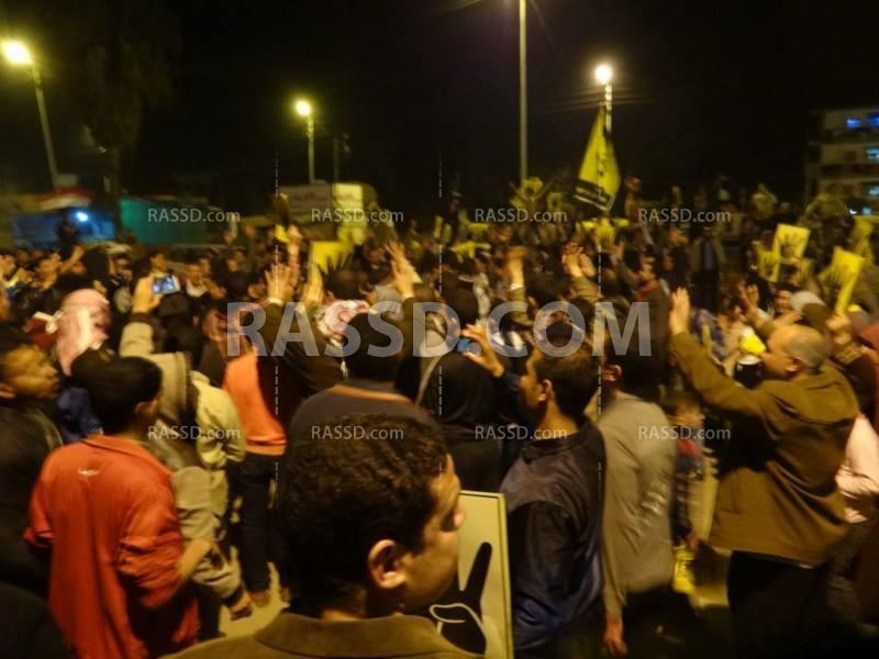 مظاهرات ليلية لمناهضي الإنقلاب بالحسينية