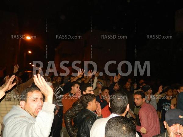 ثوار برج العرب يتظاهرون ضد حكم العسكر