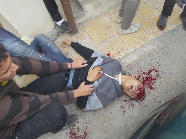 استشهاد أحد الطلاب أمام جامعة الإسكندرية