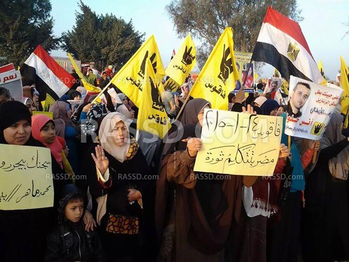 الشراقوة” يتظاهرون بالتزامن مع الدعوة لانتفاضة 25 يناير