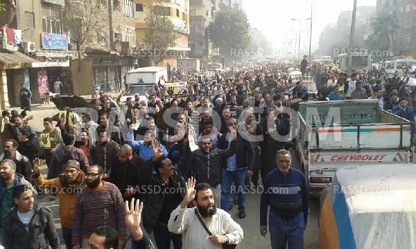 “الشعب يريد إسقاط النظام” هتاف مسيرة المطرية