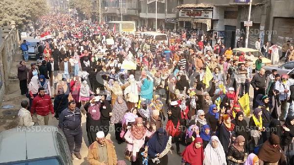 مسيرة لـ”تحالف الشرعية” بعين شمس تنديدا بقمع داخلية الإنقلاب