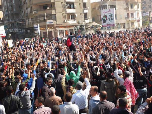 5 تظاهرات بالفيوم تطالب بإسقاط حكم العسكر