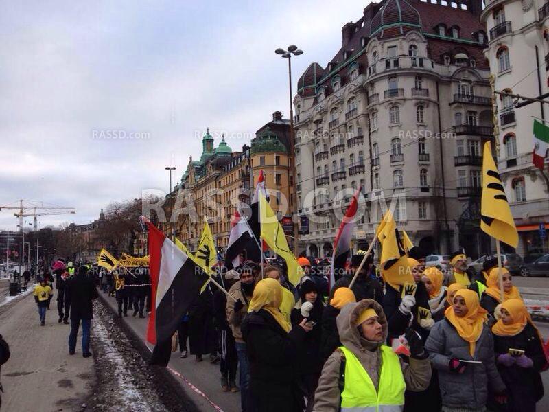 مسيرة للجالية المصرية بالسويد للمطالبة بطرد سفير الإنقلاب