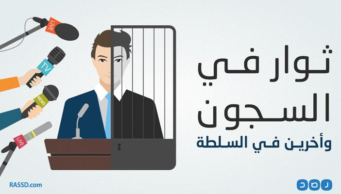 بالإنفوجرافيك.. ثوار في السجون وآخرون في السلطة