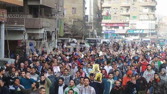 مسيرة مناهضة للانقلاب العسكرى بامبابه