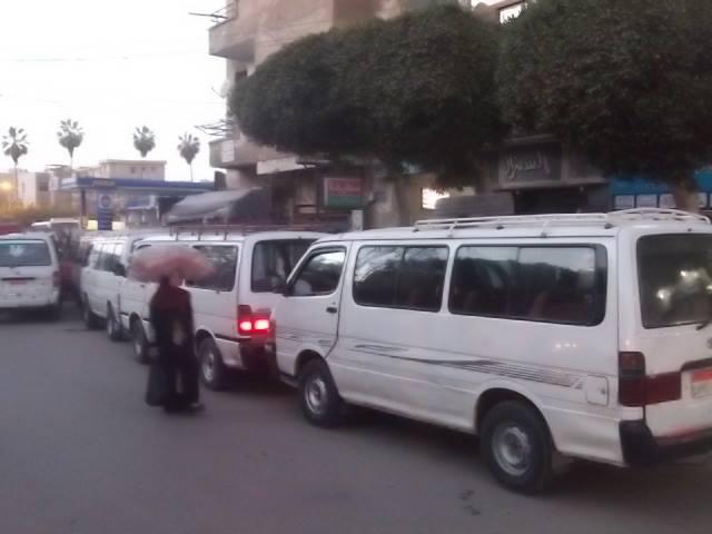 إضراب لسائقي الميكروباص أمام ديوان محافظة الدقهلية