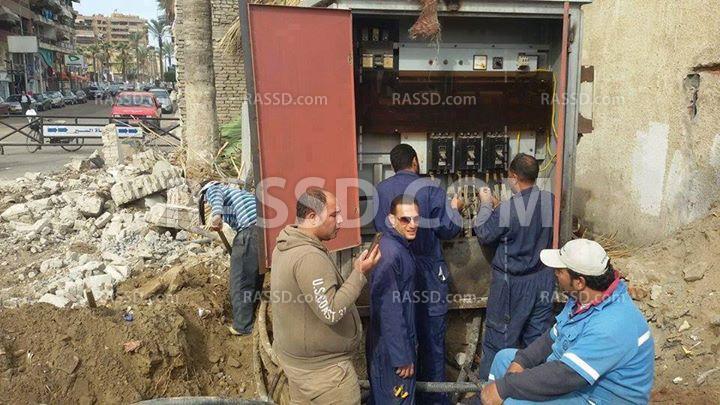 لحمايته من المجهولين.. نقل محول كهرباء داخل حديقة ببورسعيد