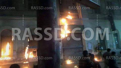 عاجل| مجهولون يشعلون النار في مكتب بريد الفيوم