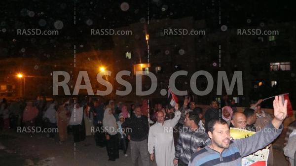 مسيرة ليلية لرافضى الإنقلاب ببرج العرب