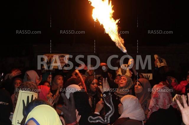 مسيرة ليلية بشبرا الخيمة ضد الإنقلاب العسكرى