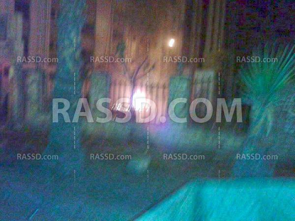 مجهولون يضرمون النار بنقطة شرطة ببور سعيد