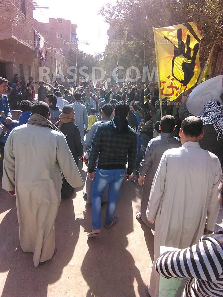 تظاهرات في بنى سويف للمطالبة بالقصاص لدماء الشهداء