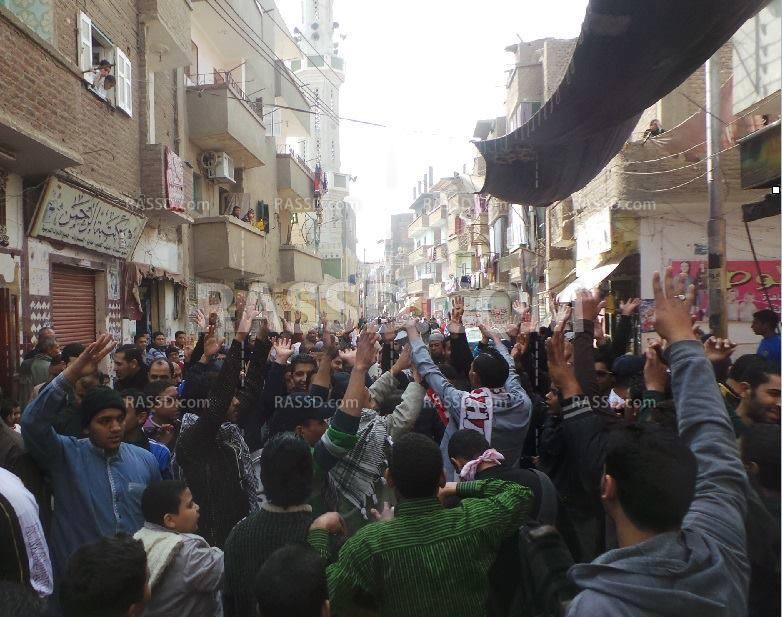 مسيرة مناهضة للانقلاب العسكري بأسيوط