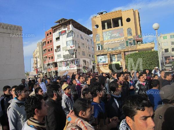 مسيرة بدمياط الجديدة رفضا للانقلاب العسكري