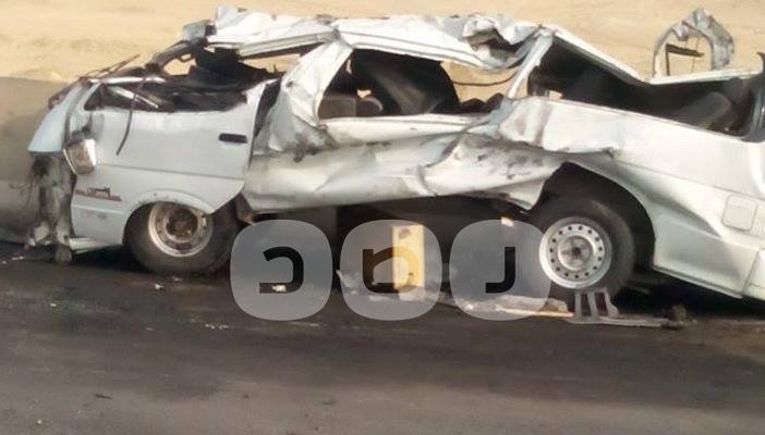 بالصور..  تفحم 5 سيارات على طريق الجيش بأسيوط