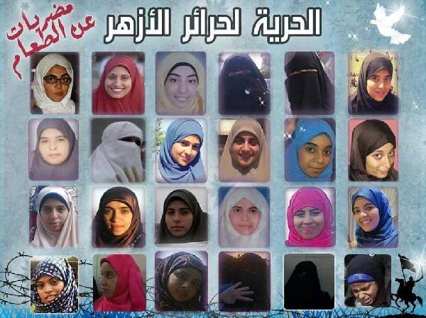 لليوم الخامس .. إضراب طالبات الأزهر المعتقلات  في سجون الانقلاب