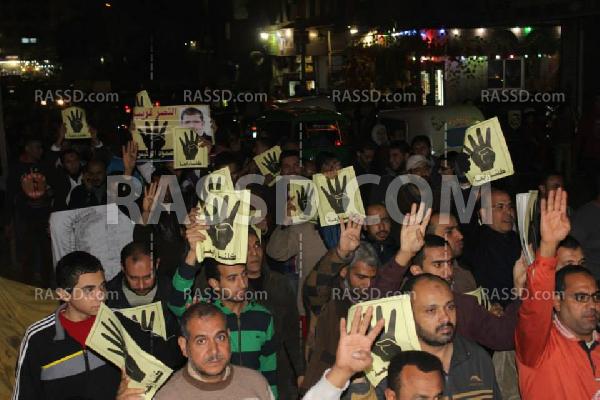 القليوبية.. مسيرة ليلية ضد الإنقلاب بشبرا