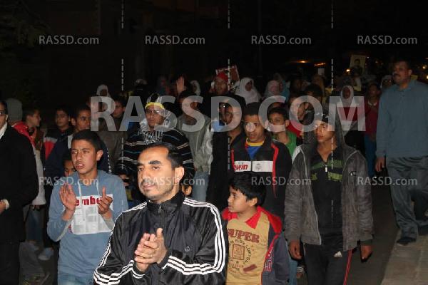 مسيرة ليلية مناهضة للإنقلاب بالشيخ زايد