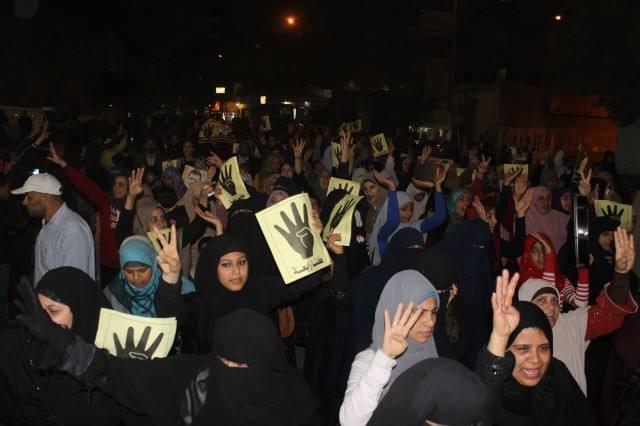 مسيرة ليلية مناهضة للإنقلاب بشبرا