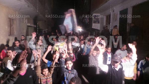 أهالى التبين يتظاهرون ضد الإنقلاب تحت شعار “الوفاء للشهداء”