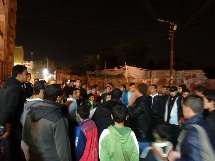 وقفة احتجاجية لشباب ضد الانقلاب بالحسينية شرقية