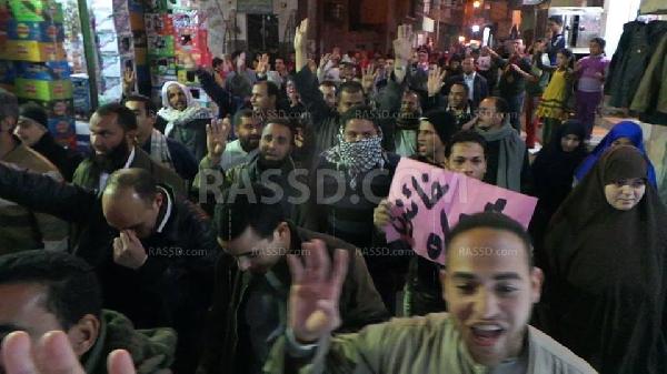 فعاليات ليلية مناهضة للإنقلاب ببندر الفيوم