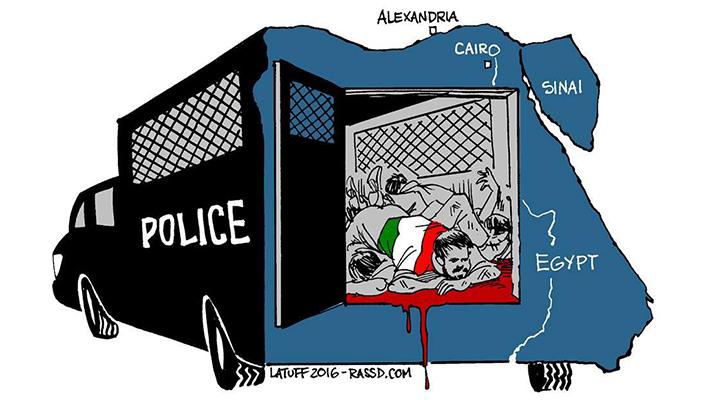 خاص لـ”رصد”.. كاريكاتير “لاتوف” يرصد كيف حوّل العسكر مصر إلى سجن كبير