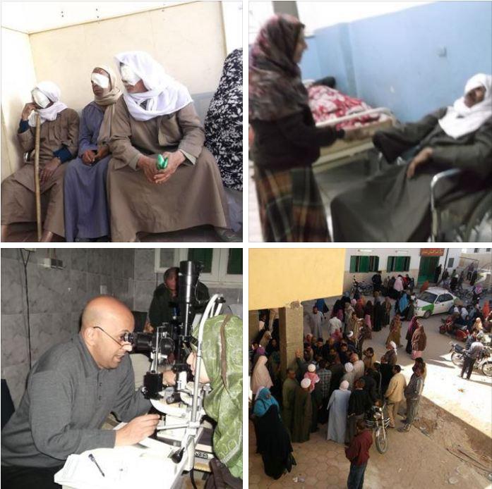 قافلة مصر الخير تجري  96 عملية لمرضى العيون بـ”الخارجة”