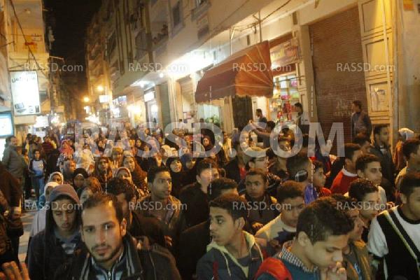 أهالى الإسكندريه ينتفضون فى مسيرات ليليه ضد الإنقلاب